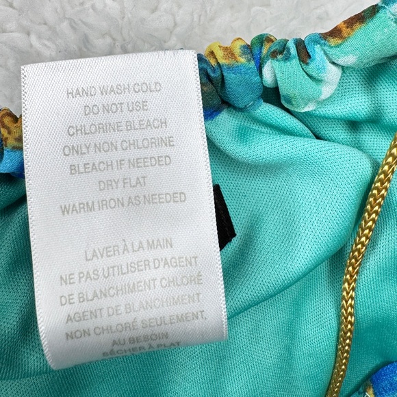 mark. Hi-Low Maxi Dress Green Multicolor Sz S - Picture 10 of 11